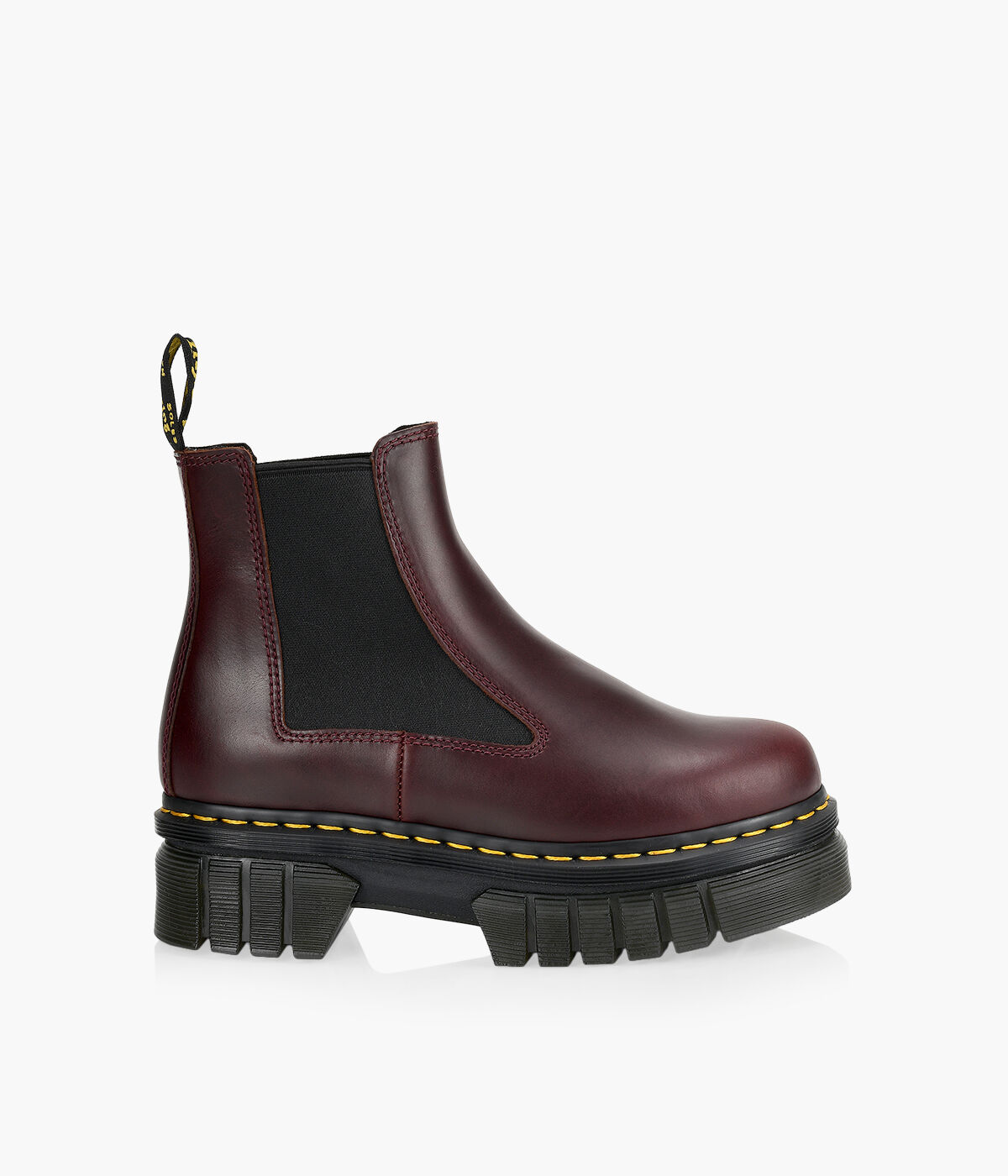 DR. MARTENS AUDRICK PLATFORM CHELSEA BOOTS Leather Browns Shoes