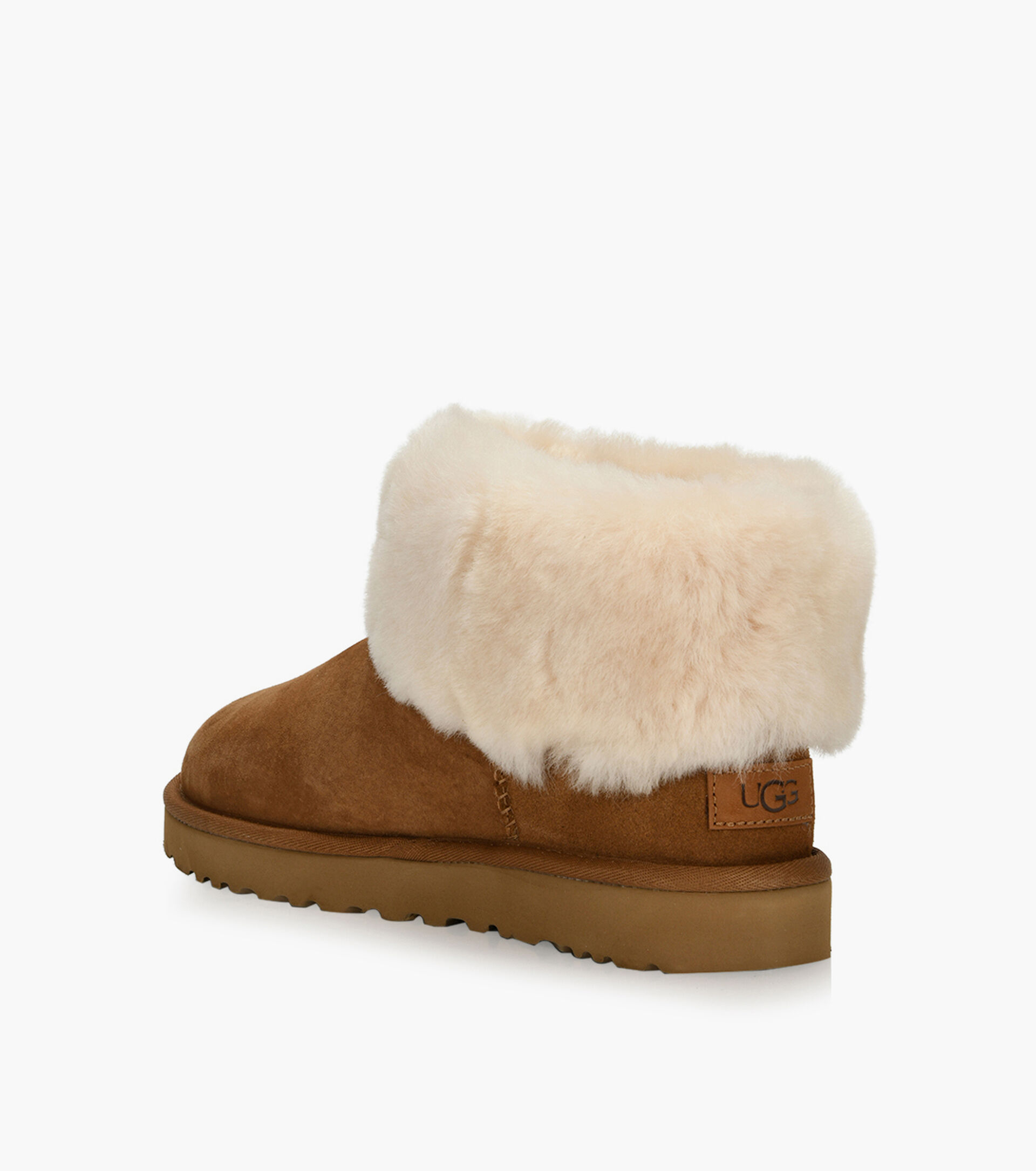 UGG CLASSIC MINI FLUFF - Tan Suede | Browns Shoes