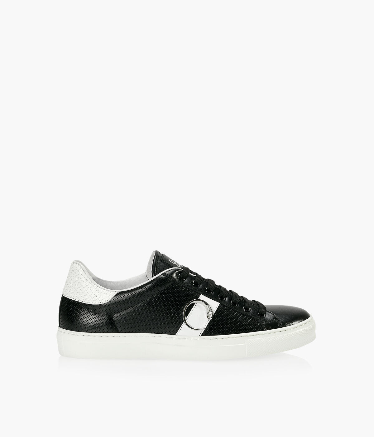 ROBERTO CAVALLI CLASS Black Patent Leather Browns Shoes
