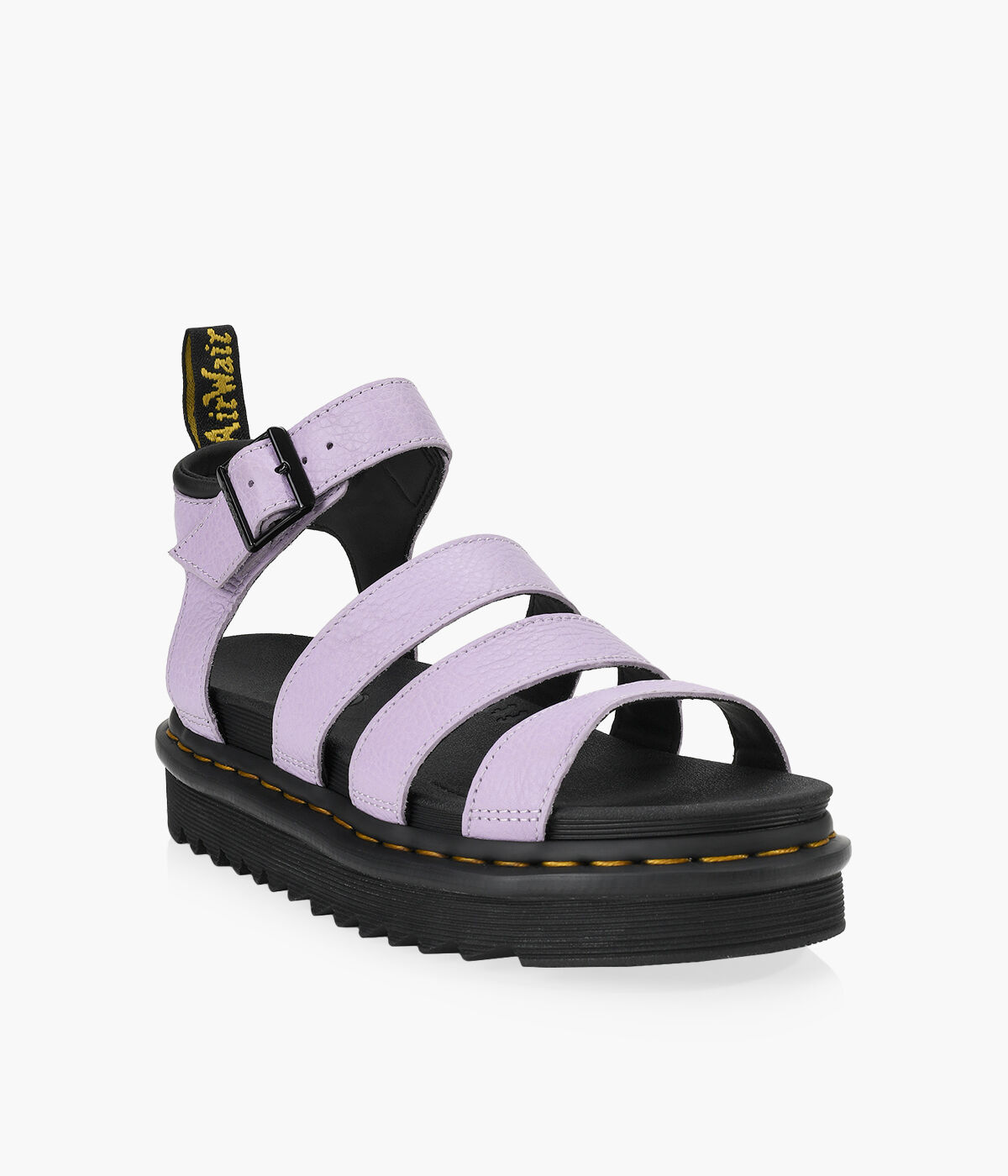 Dr martens blaire strappy flat discount sandals in silver