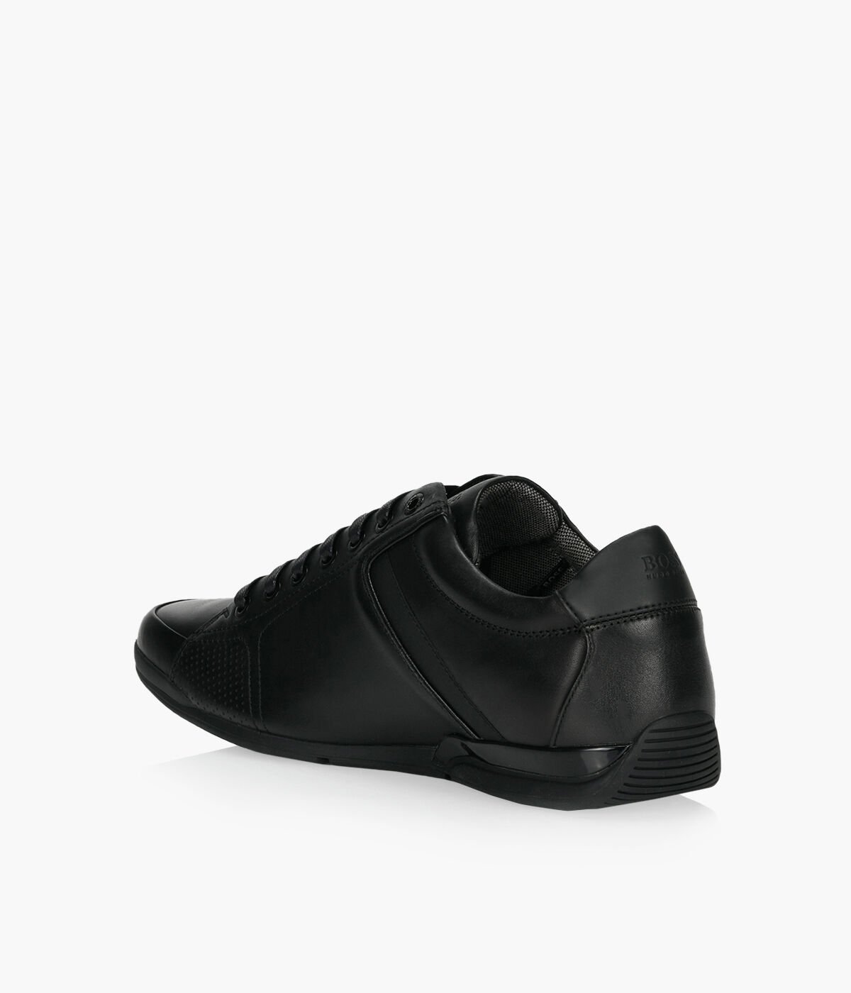 BOSS SATURN LOWP LUX4 Black Leather Browns Shoes