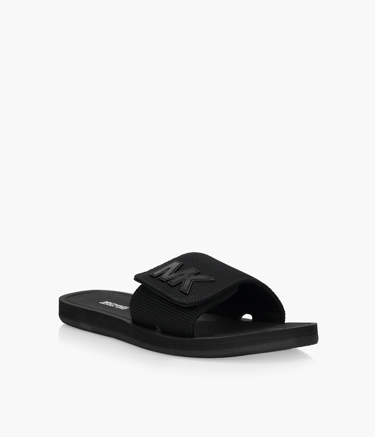 MICHAEL MICHAEL KORS MK SLIDE Black Synthetic Browns Shoes