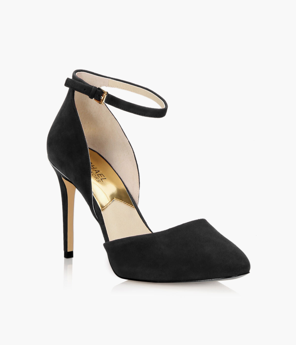 MICHAEL MICHAEL KORS GEORGIA ANKLE STRAP Black Suede Browns Shoes