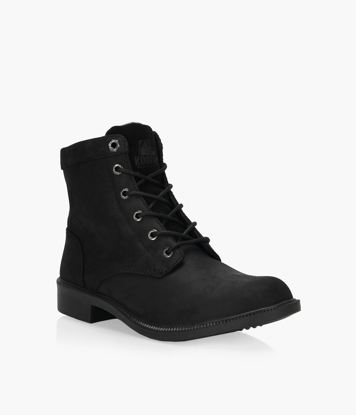 KODIAK ORIGINAL Black Leather Browns Shoes