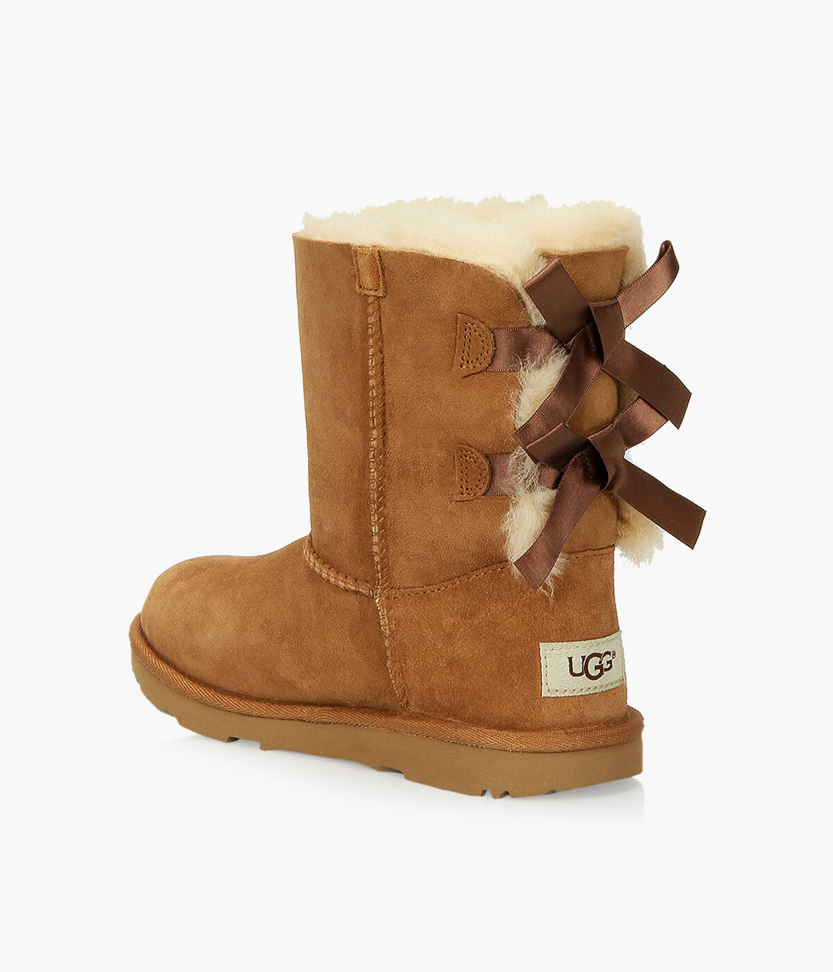 short tan uggs with bows