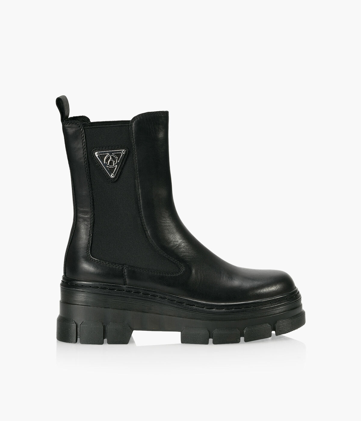 Black leather top women's esme boots