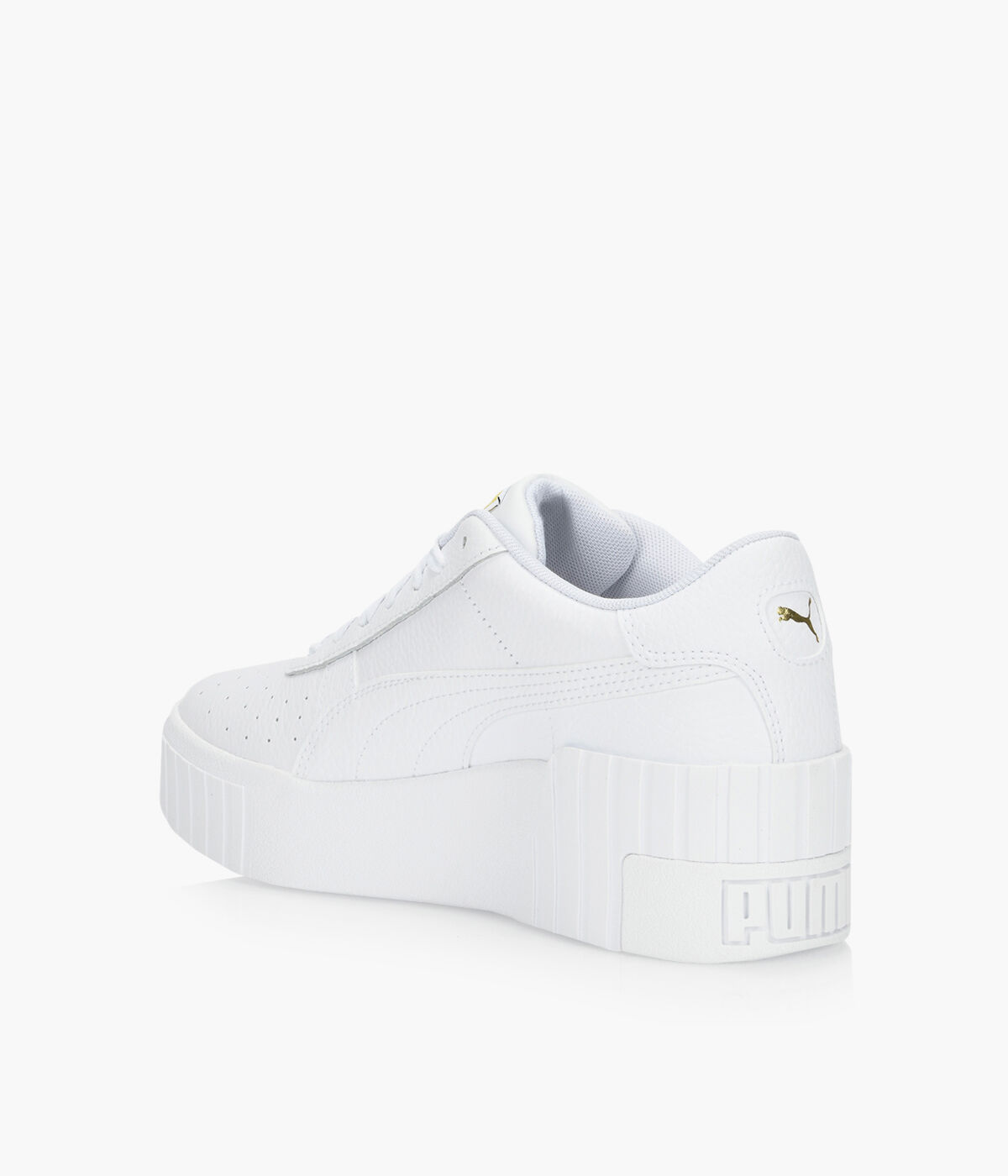 PUMA CALI WEDGE White Leather Browns Shoes