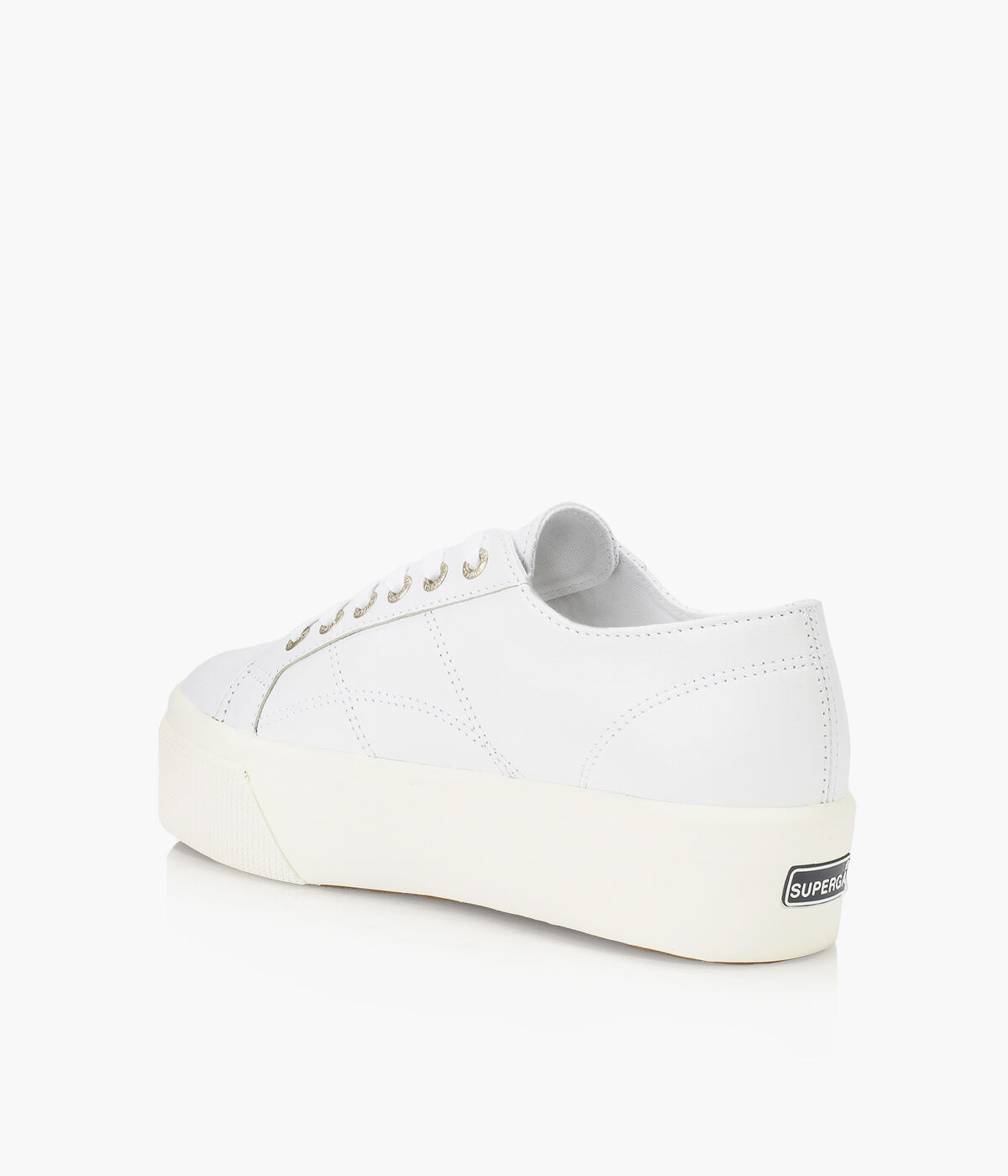 SUPERGA 2790 NAPPA White Browns Shoes