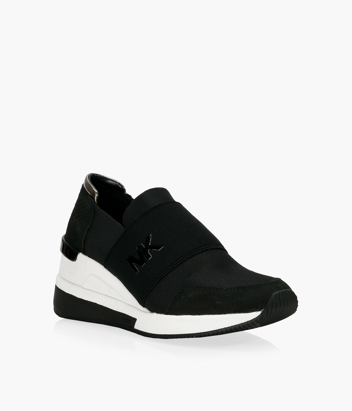 MICHAEL MICHAEL KORS FELIX TRAINER Black Leather Browns Shoes