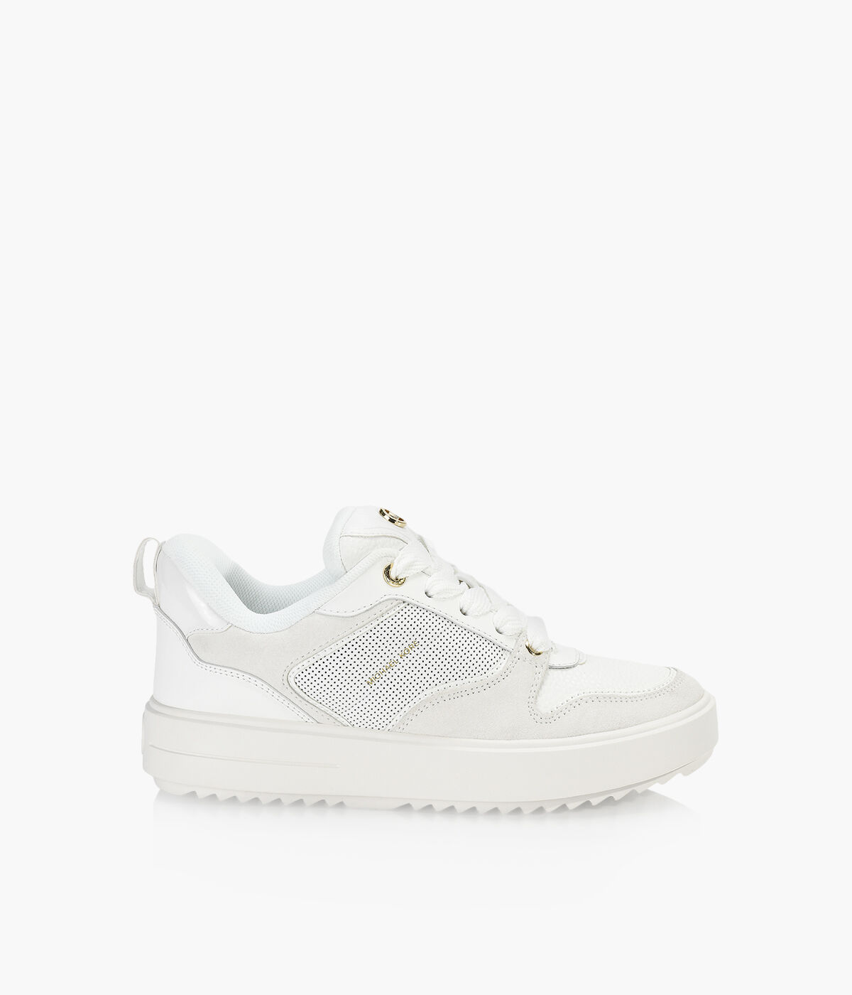 MICHAEL MICHAEL KORS RUMI LACE UP White Leather Browns Shoes