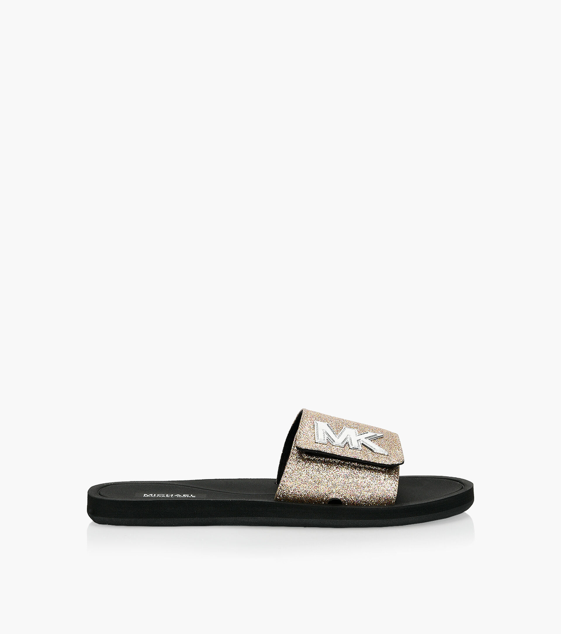 MICHAEL MICHAEL KORS MK SLIDE - Pink Synthetic | Browns Shoes