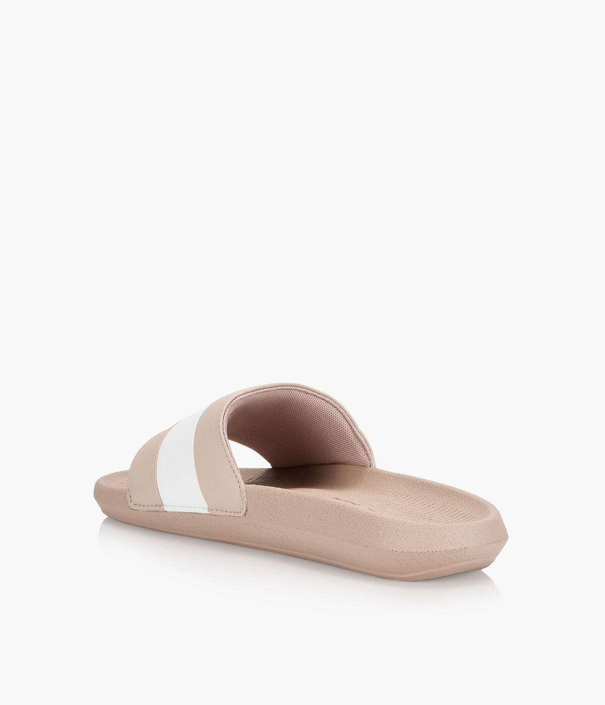 LACOSTE CROCO SLIDE Pink Synthetic Browns Shoes