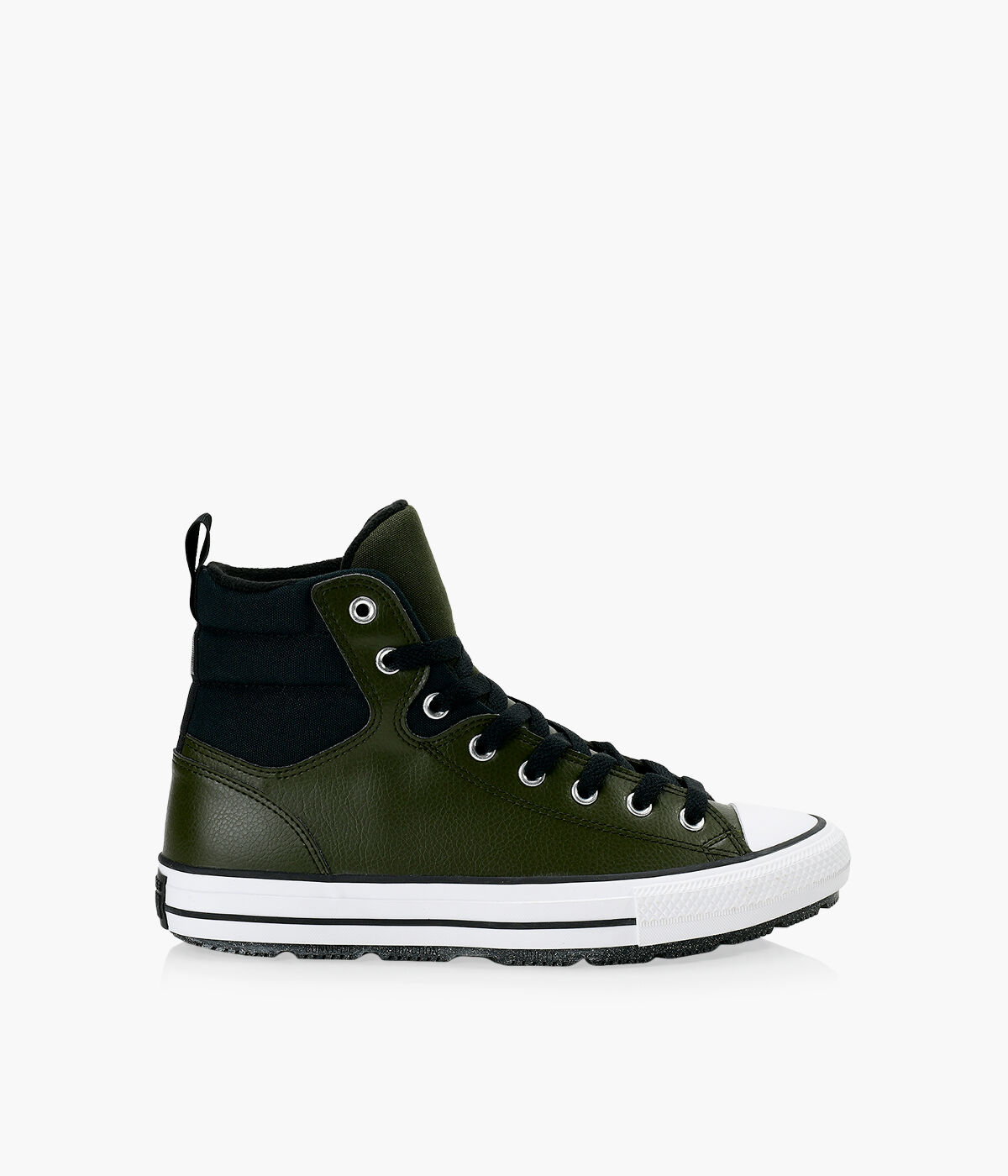 Khaki clearance leather converse