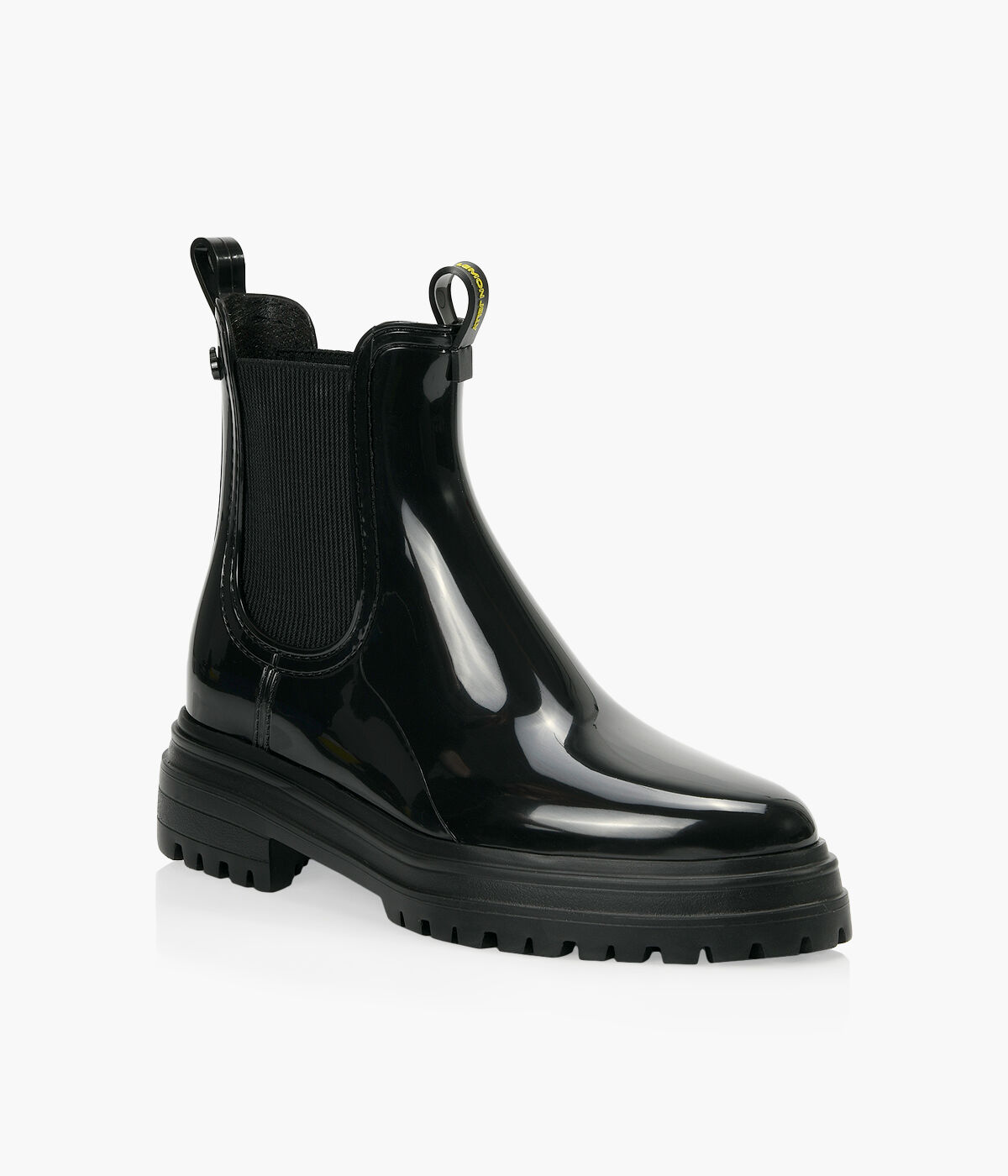 LEMON JELLY WALKER Black Rubber Browns Shoes