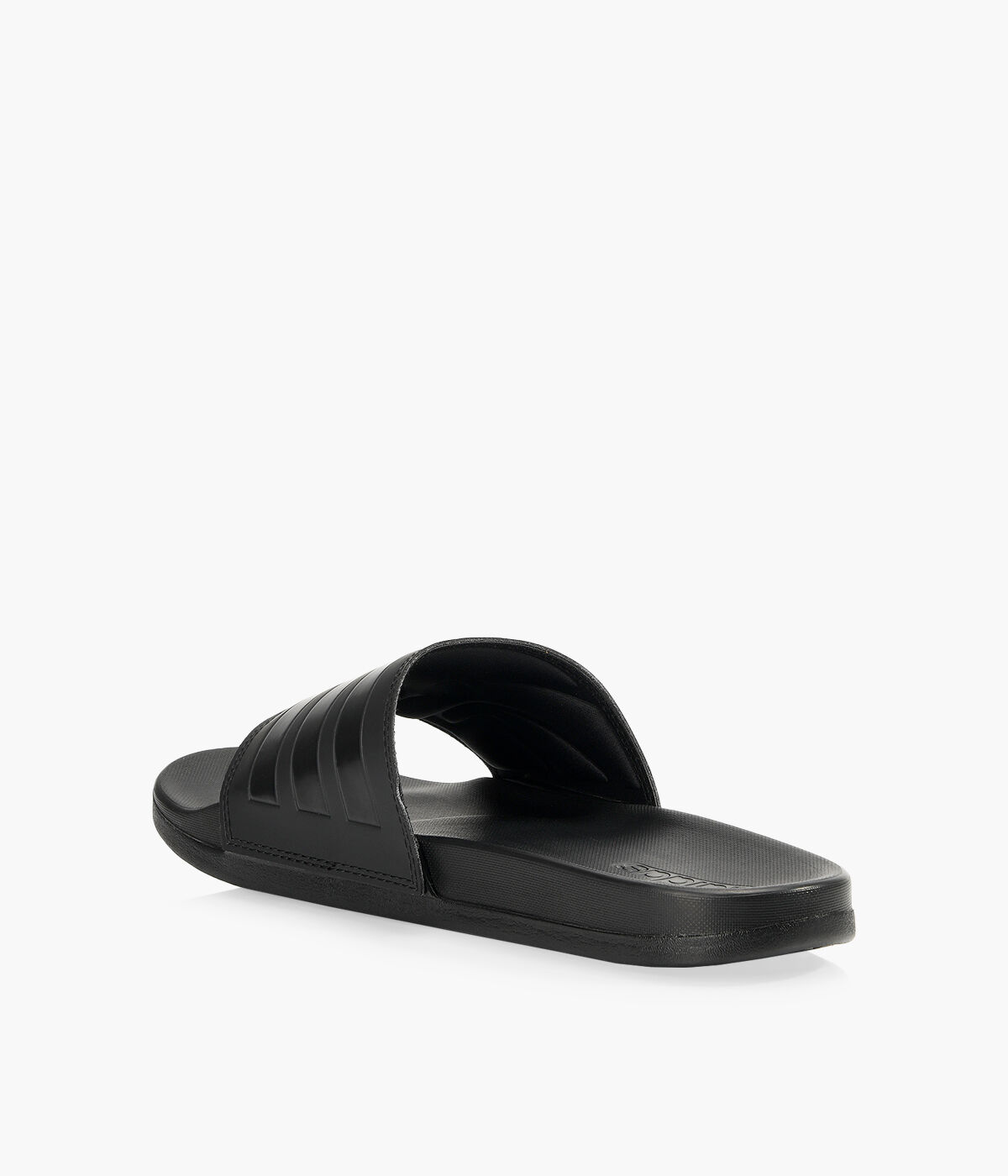 ADIDAS ADILETTE COMFORT SLIDES Black Rubber Browns Shoes