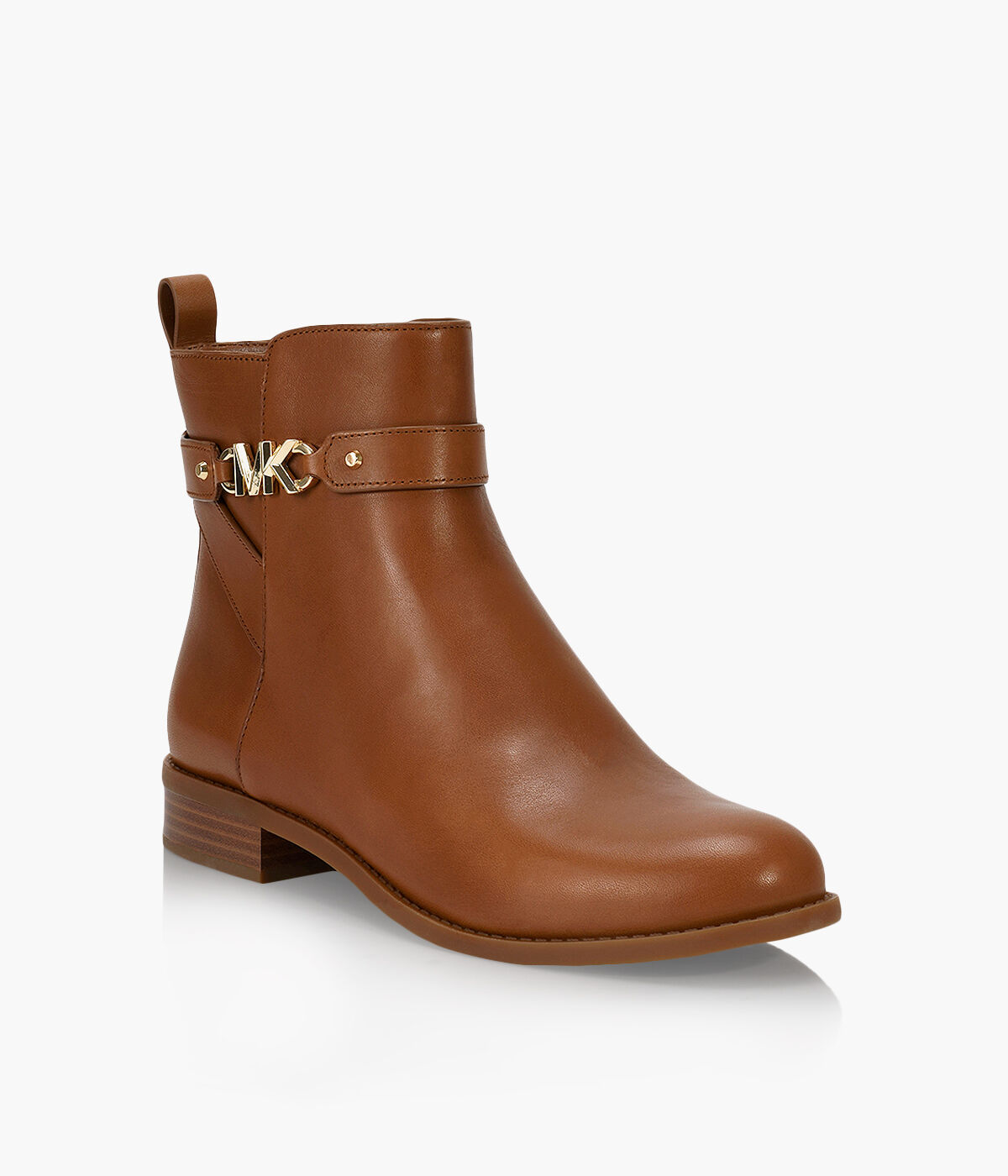 MICHAEL MICHAEL KORS FARRAH FLAT BOOTIE Leather Browns Shoes