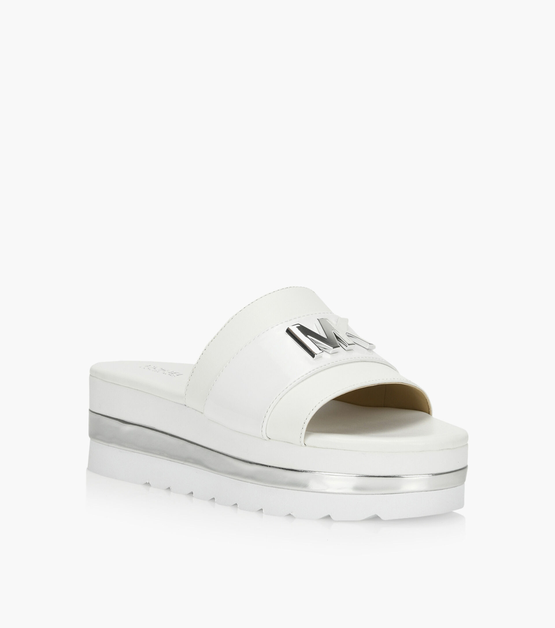 Michael Michael Kors Brady Slide Leather Browns Shoes