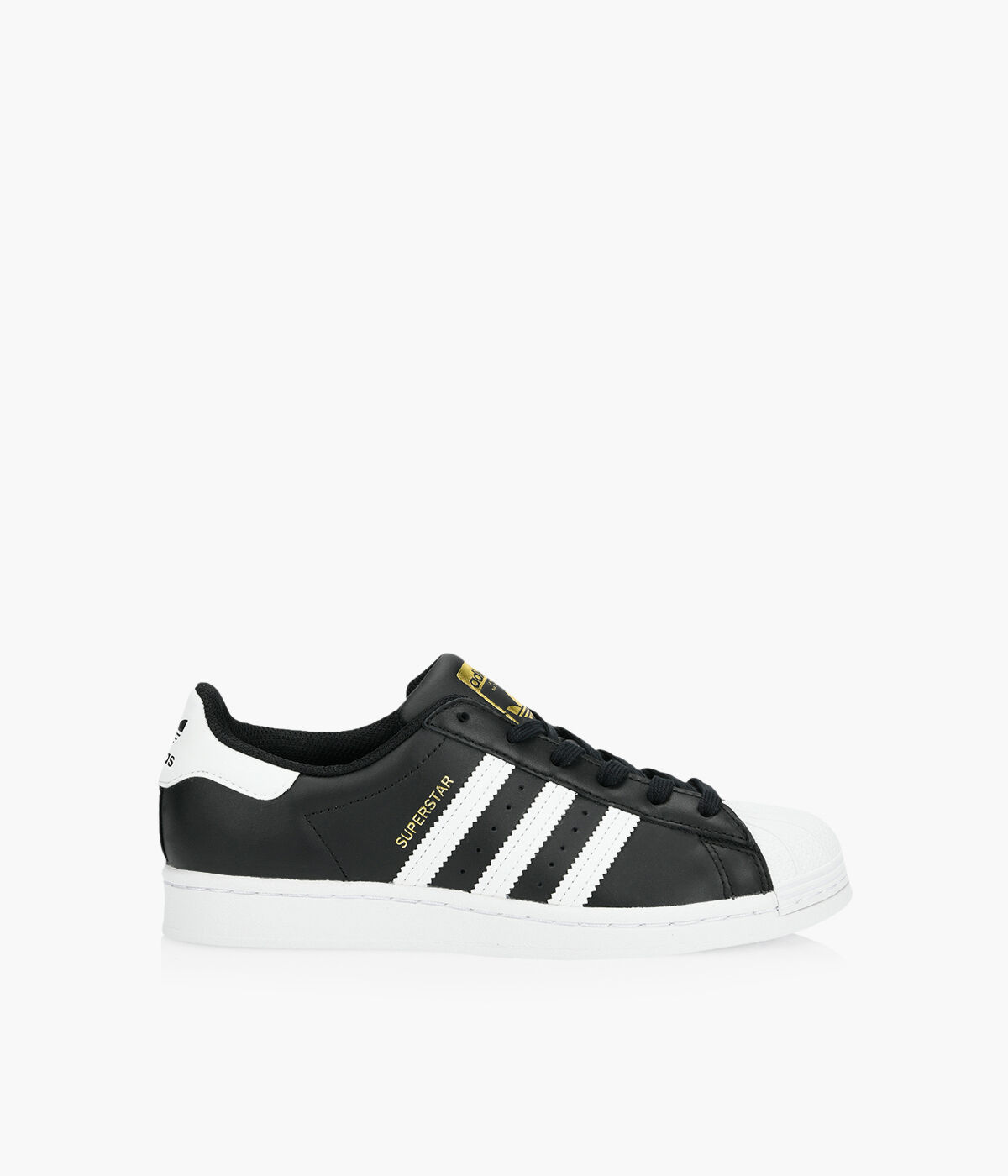 ADIDAS SUPERSTAR Black Leather Browns Shoes