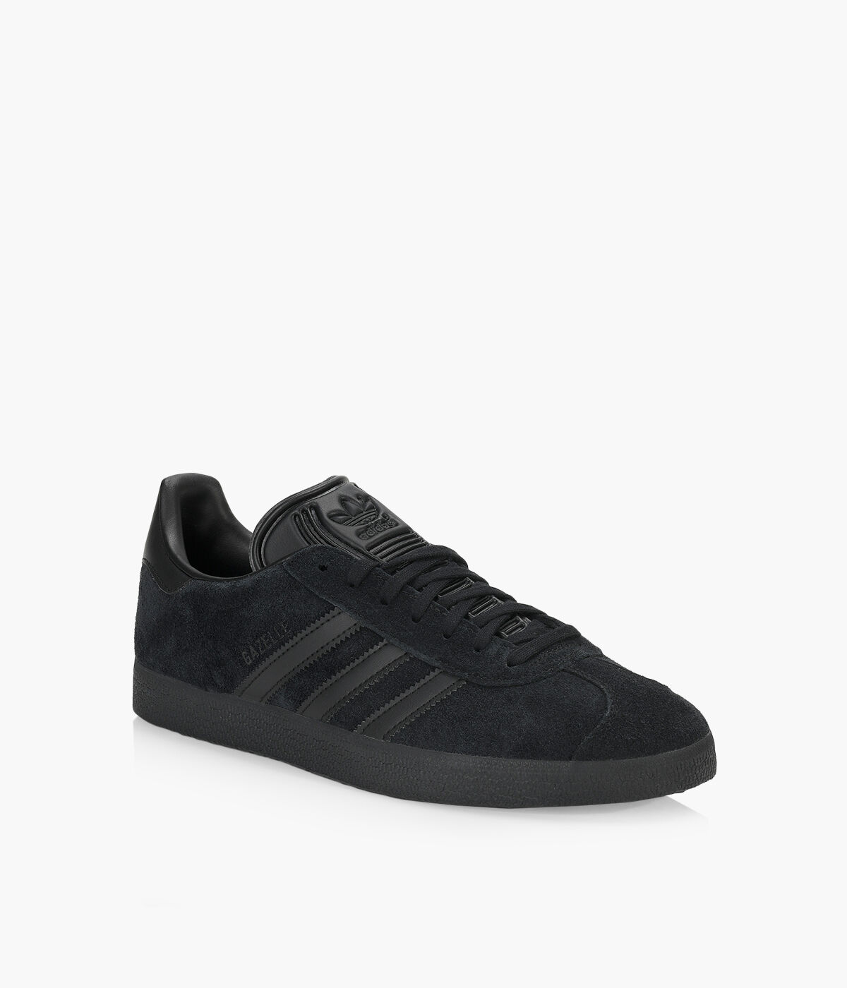 All black outlet suede gazelles