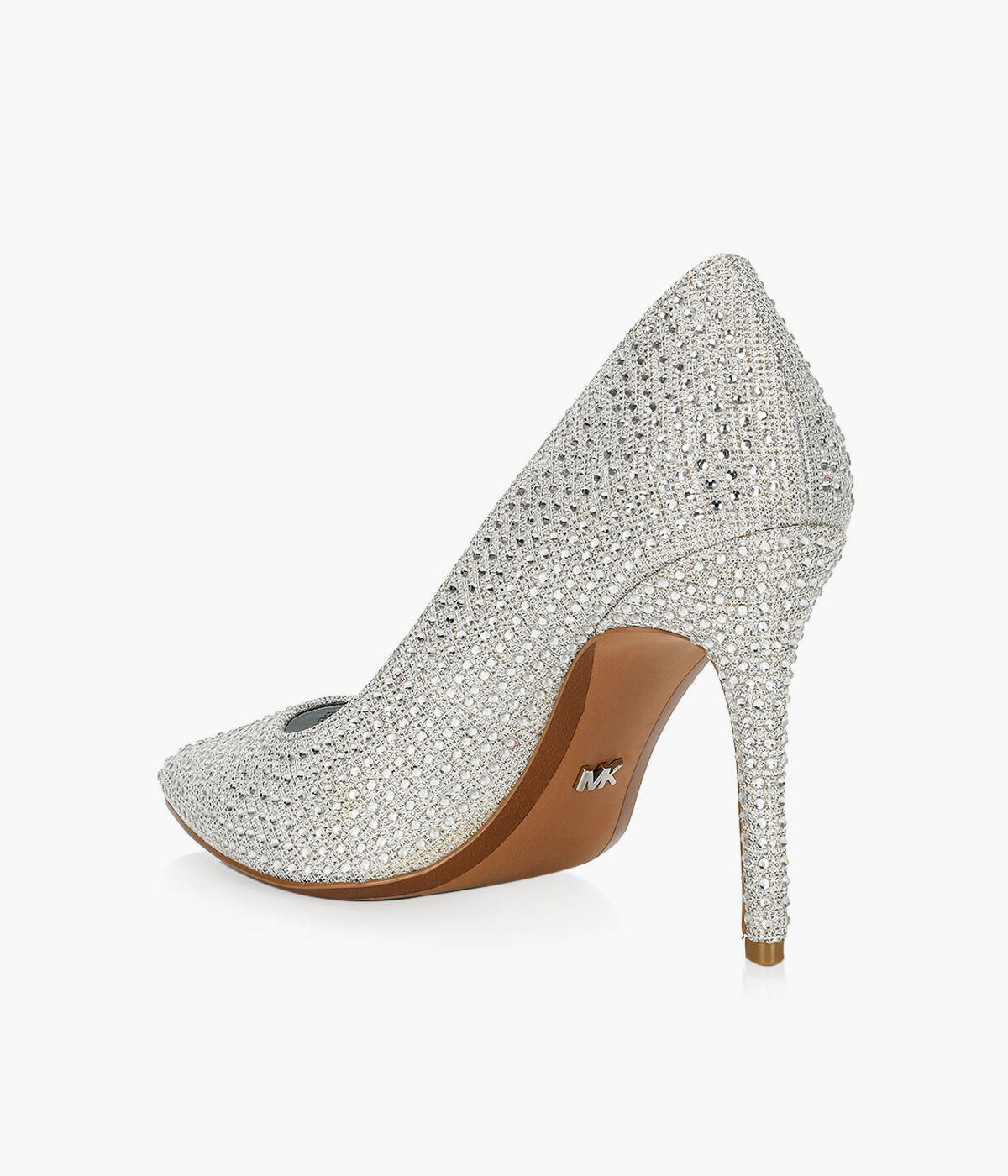 michael kors claire pump silver