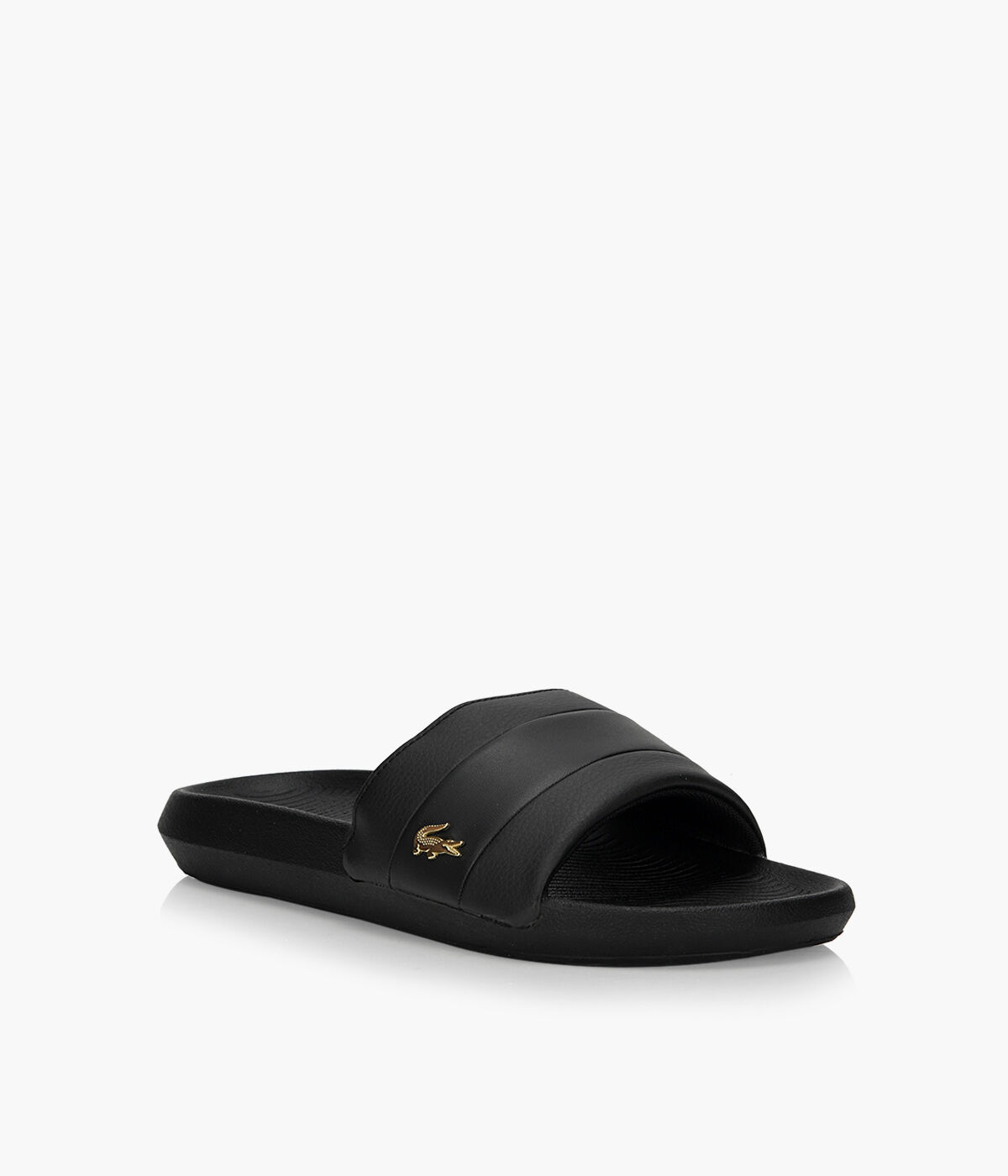 lacoste croco slides