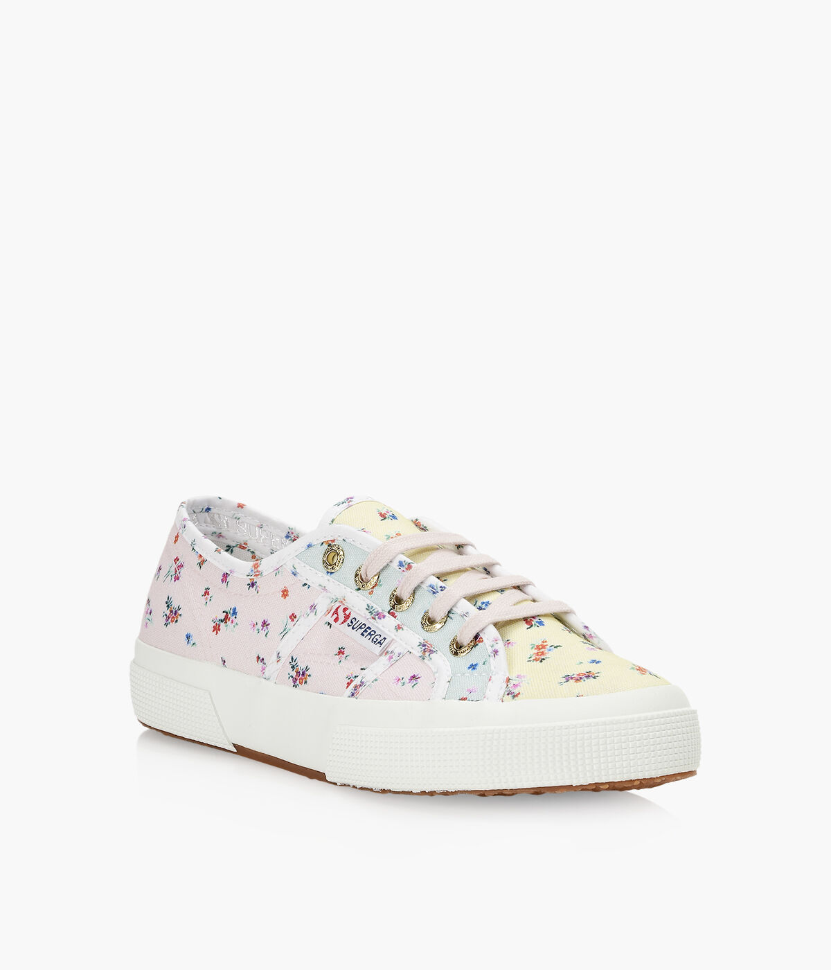 SUPERGA 2750 FLOWER PRINT MIX Multicolour Browns Shoes