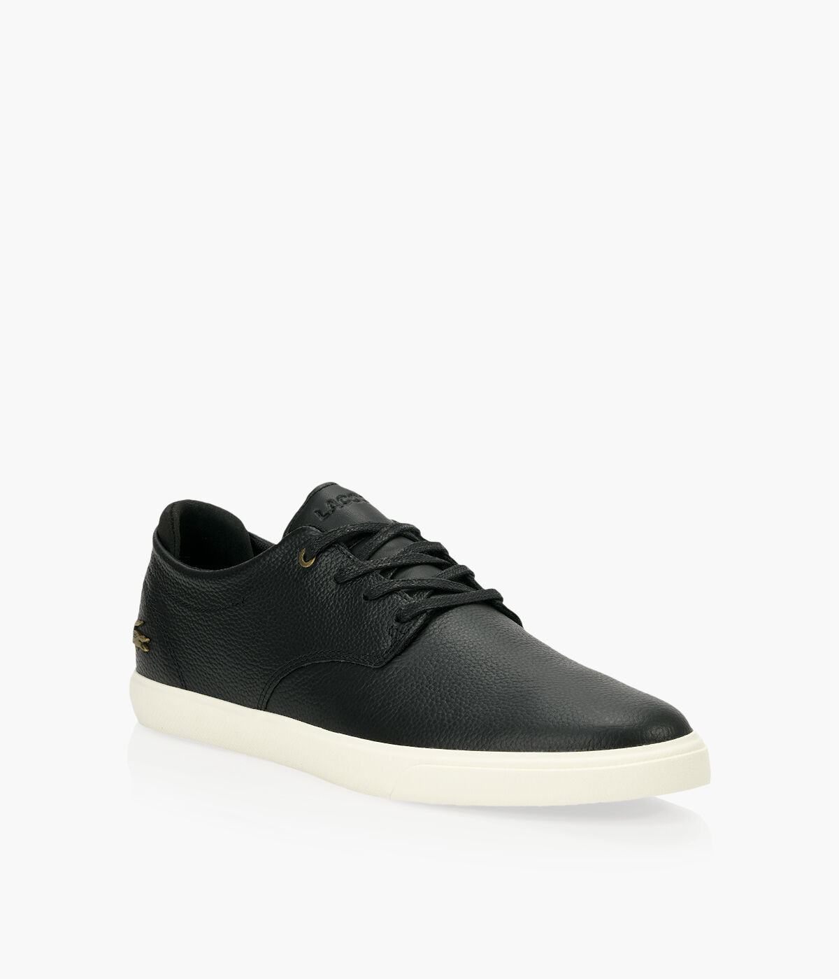 LACOSTE MEN S ESPARRE LEATHER Black Leather Browns Shoes