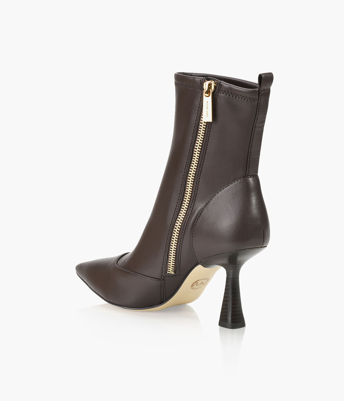 MICHAEL MICHAEL KORS CLARA MID BOOTIE Leather Browns Shoes