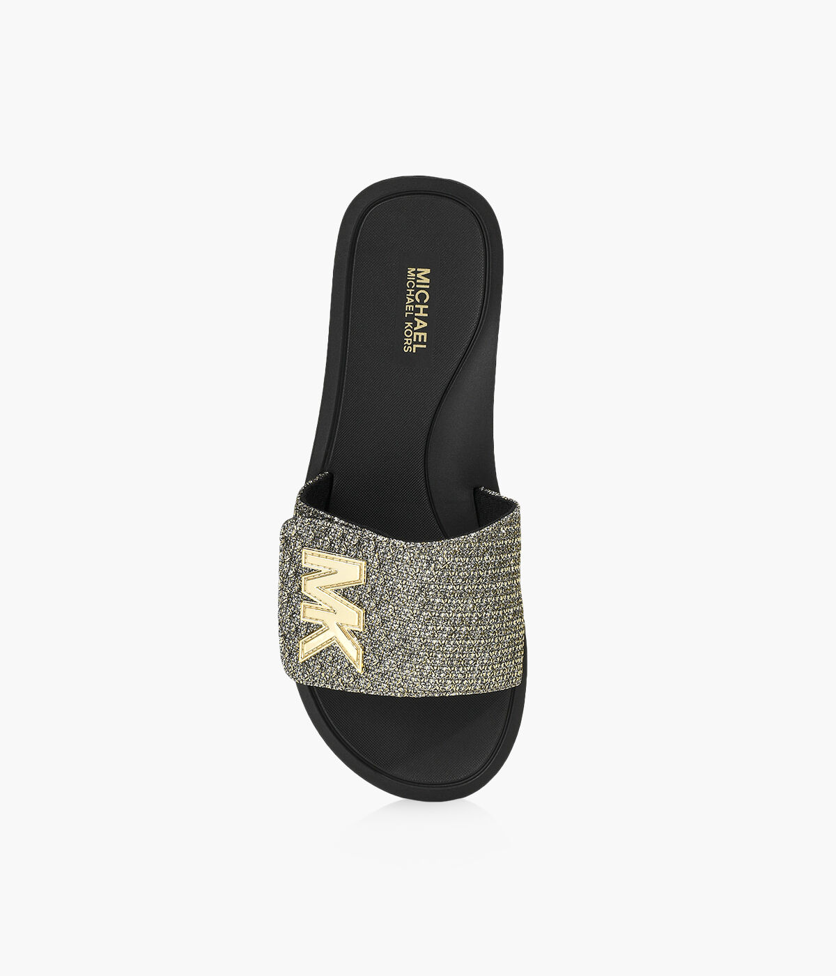 Michael kors sparkle slides hotsell