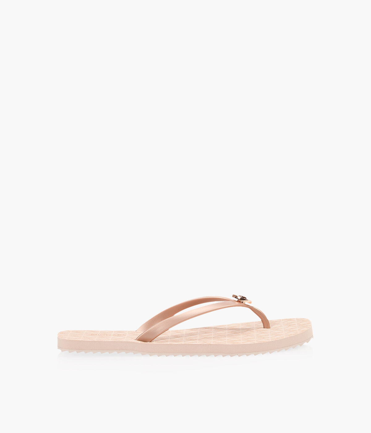 Michael kors rose outlet gold flip flops