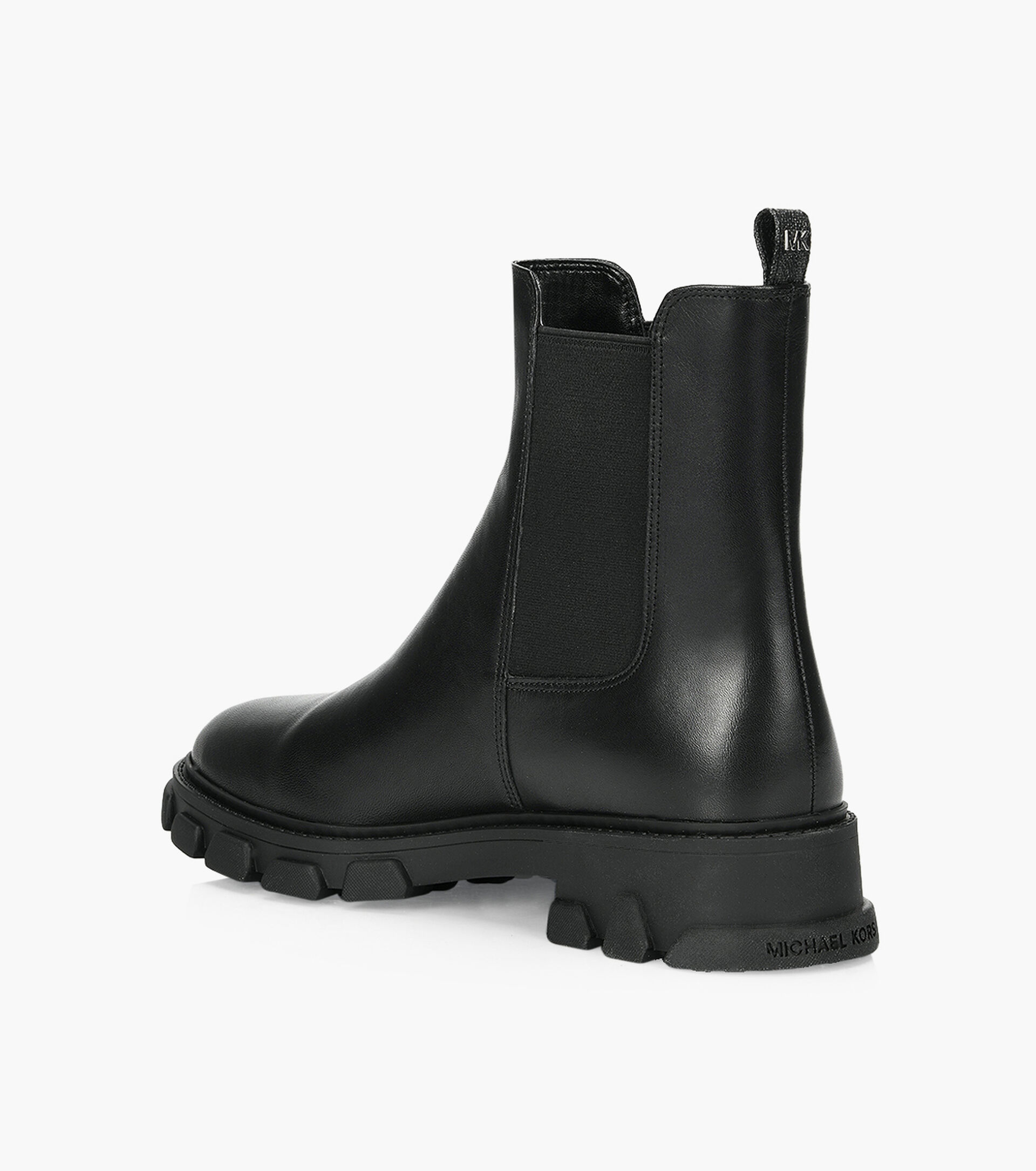 ridley leather and logo boot