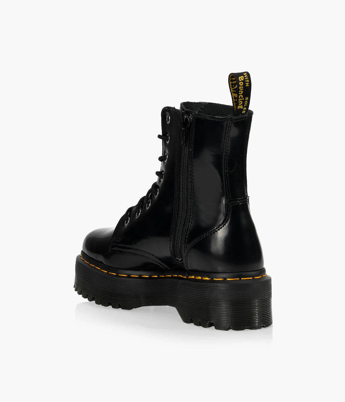 DR. MARTENS JADON PLATFORM Black Leather Browns Shoes