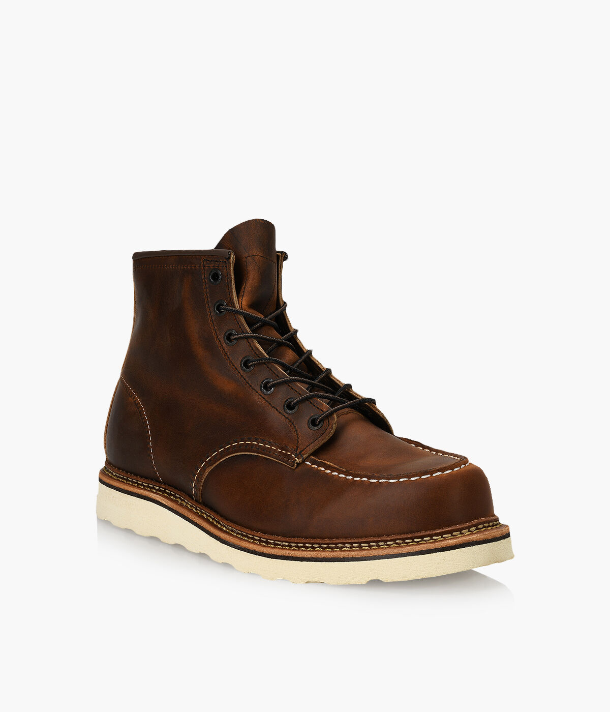 RED WING 6 CLASSIC MOC 1907 Tan Leather Browns Shoes
