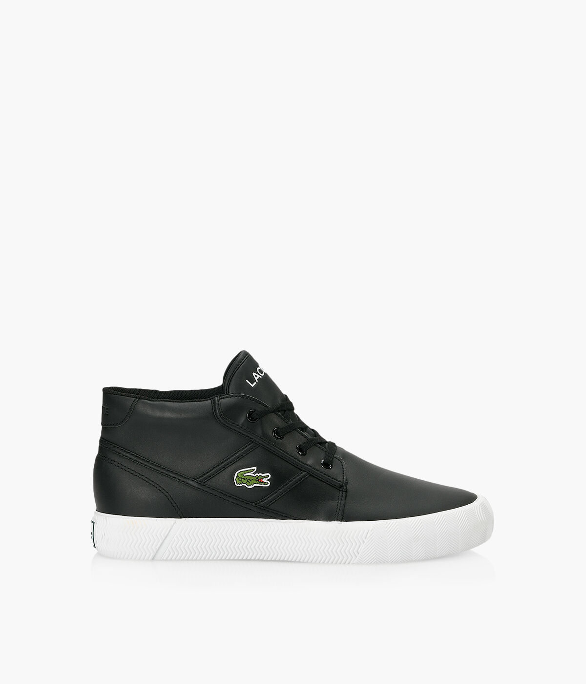 LACOSTE GRIPSHOT CHUKKA Black Leather Browns Shoes
