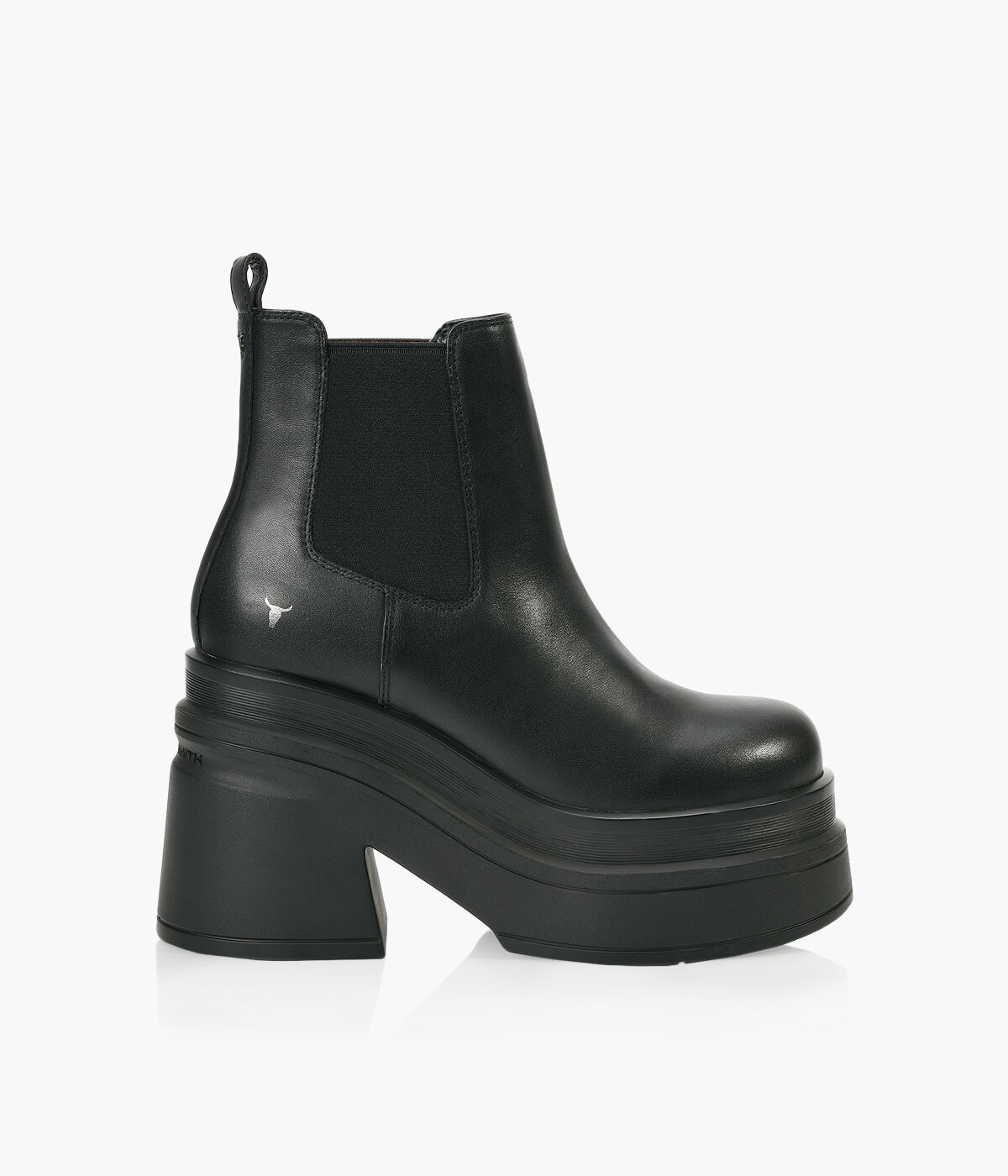 WINDSOR SMITH MAGNETIC BOOT Black Leather Browns Shoes
