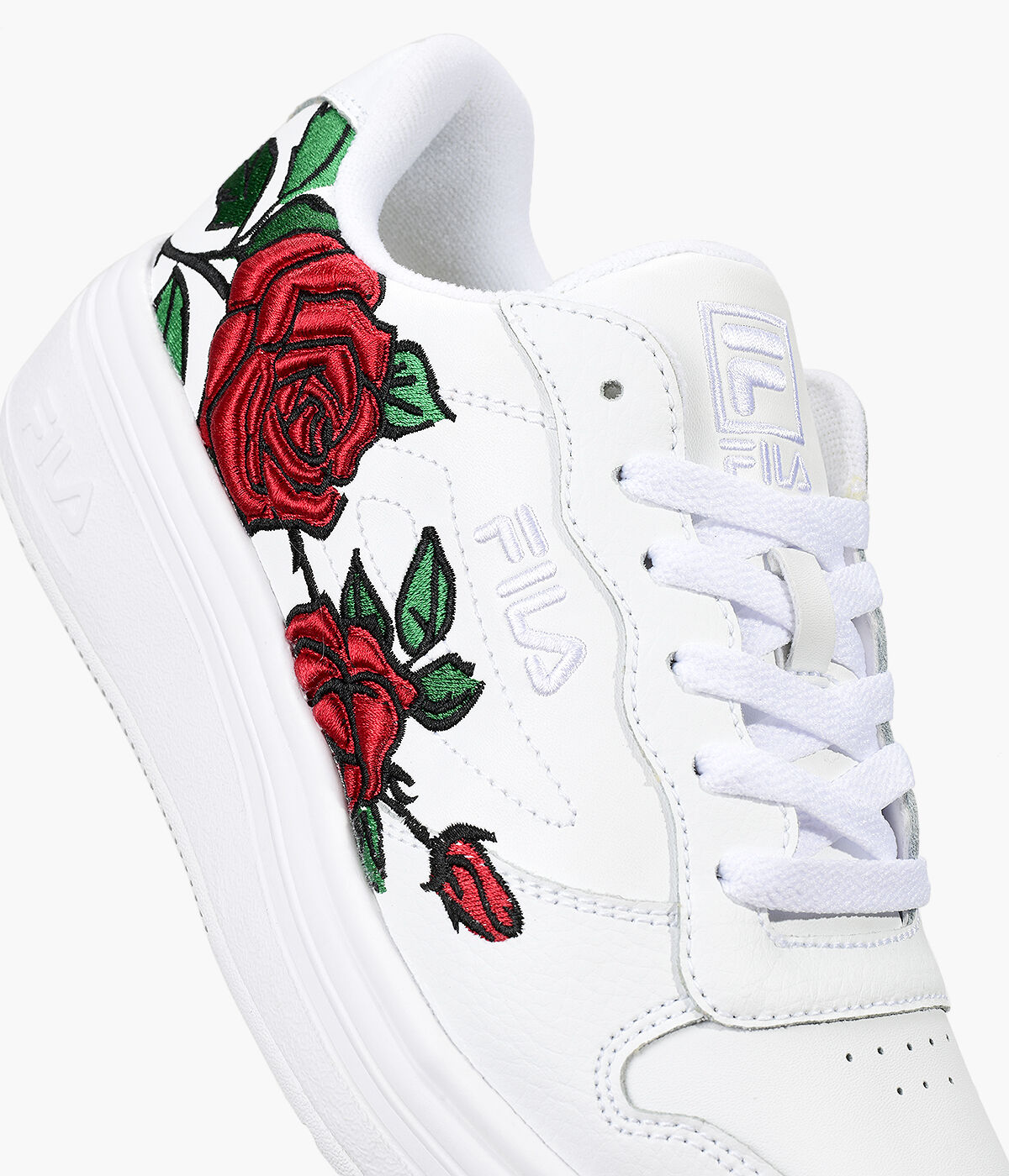 FILA WX 100 FLORAL White Colour Leather Browns Shoes