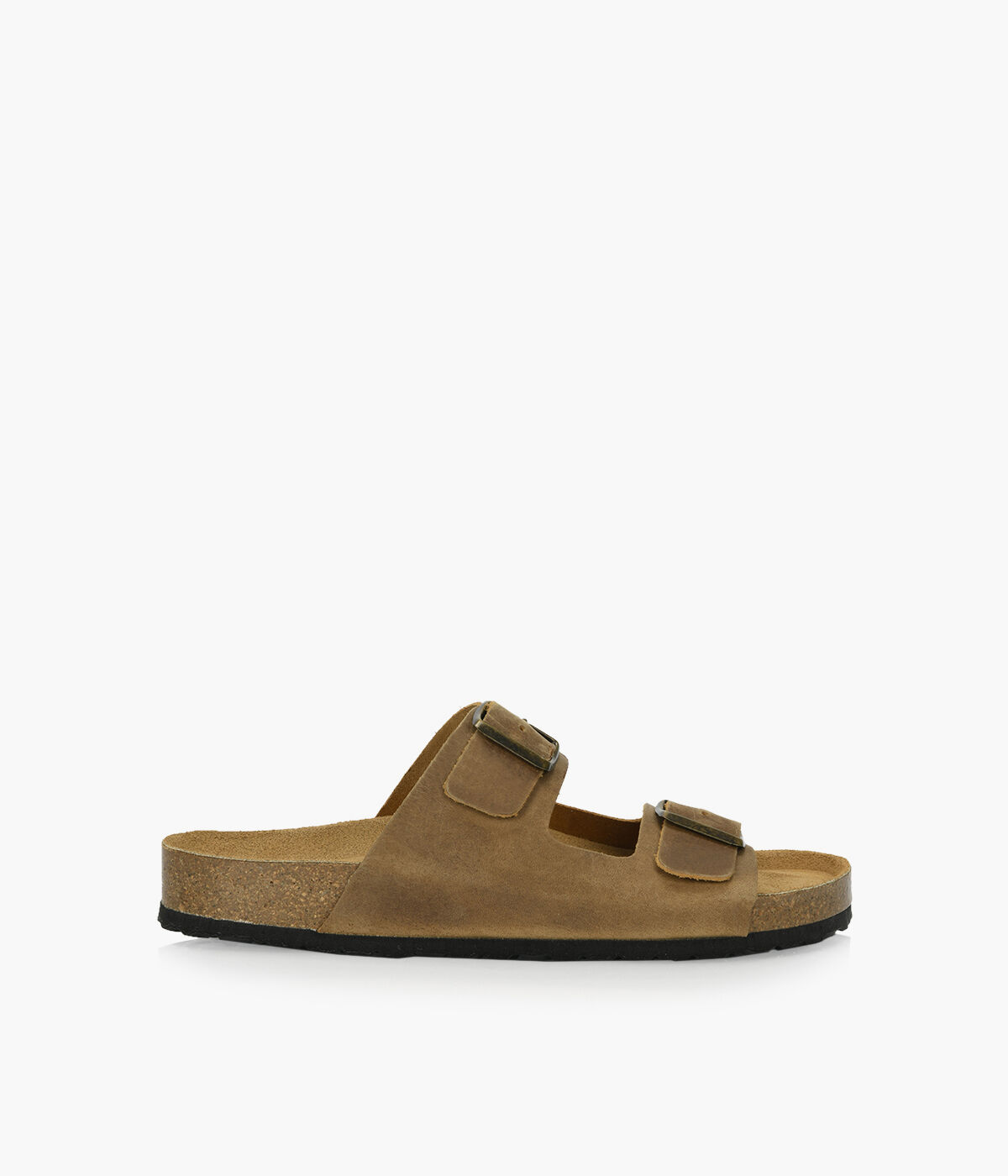 Mens leather backless sandals clearance