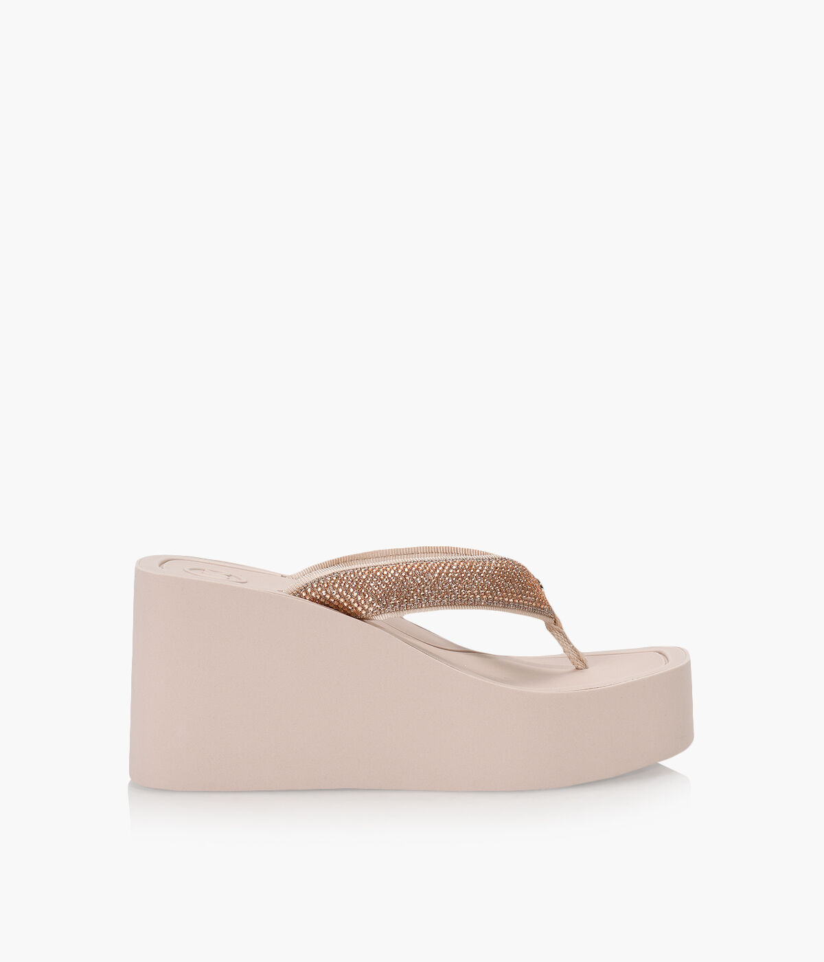 Platform sandals rack store room