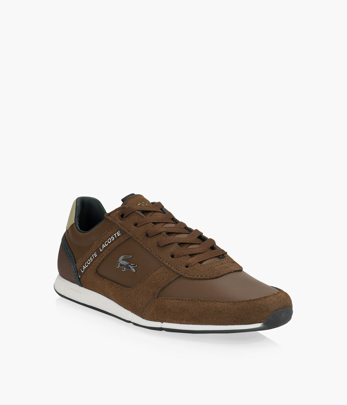 Lacoste shop brown trainers