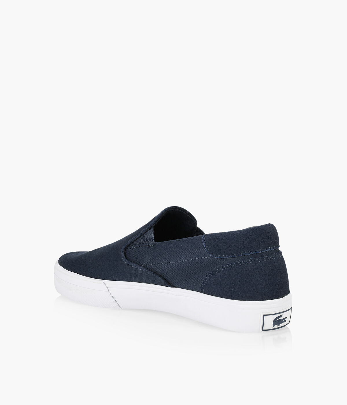 Lacoste mens sale white slip ons
