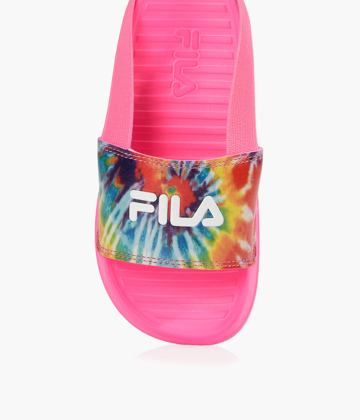 Pink top fila sliders