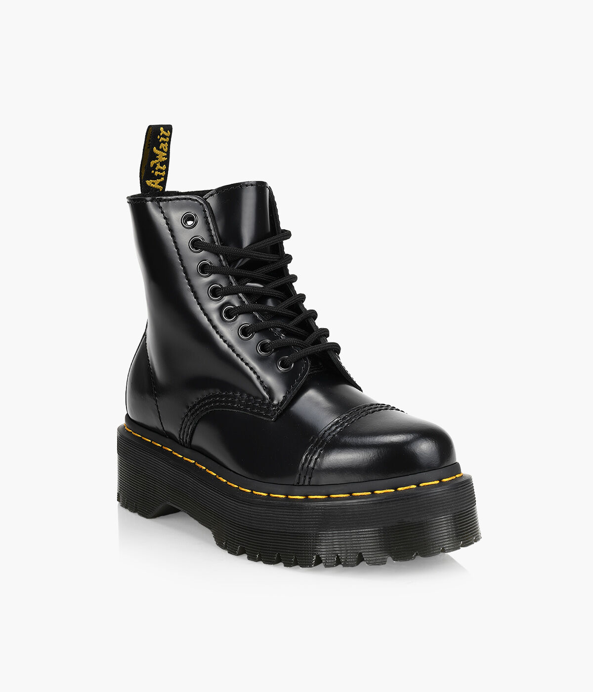 DR. MARTENS SINCLAIR FURLINED Black Leather Browns Shoes