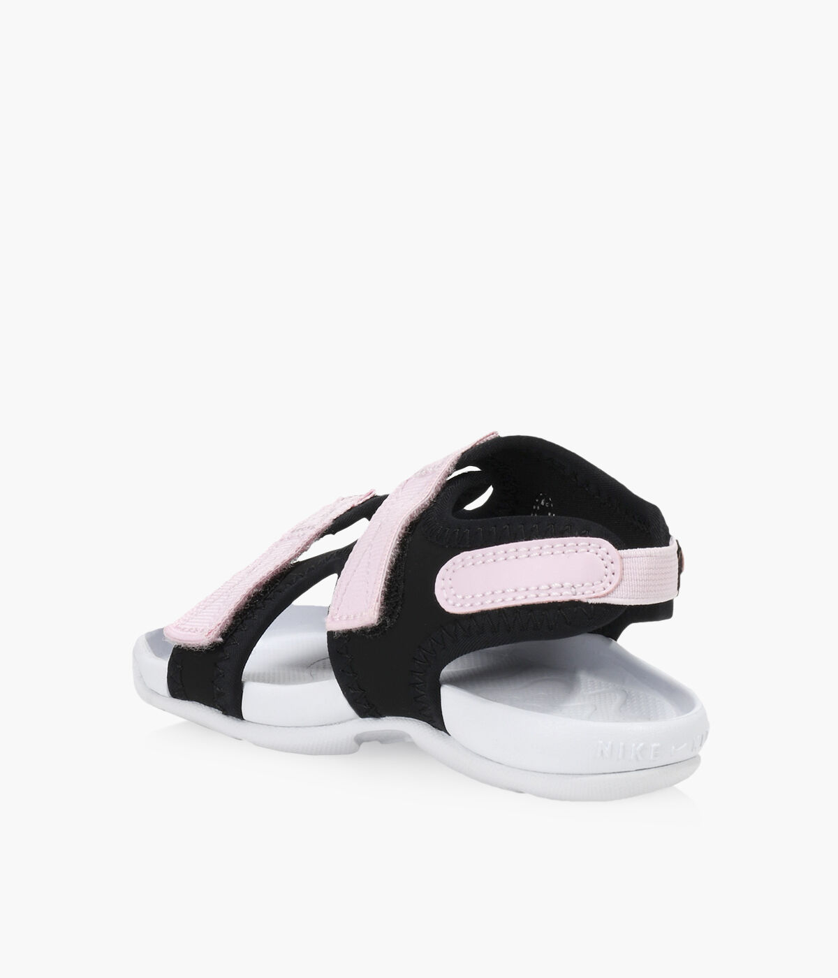 Pink and white nike sandals online