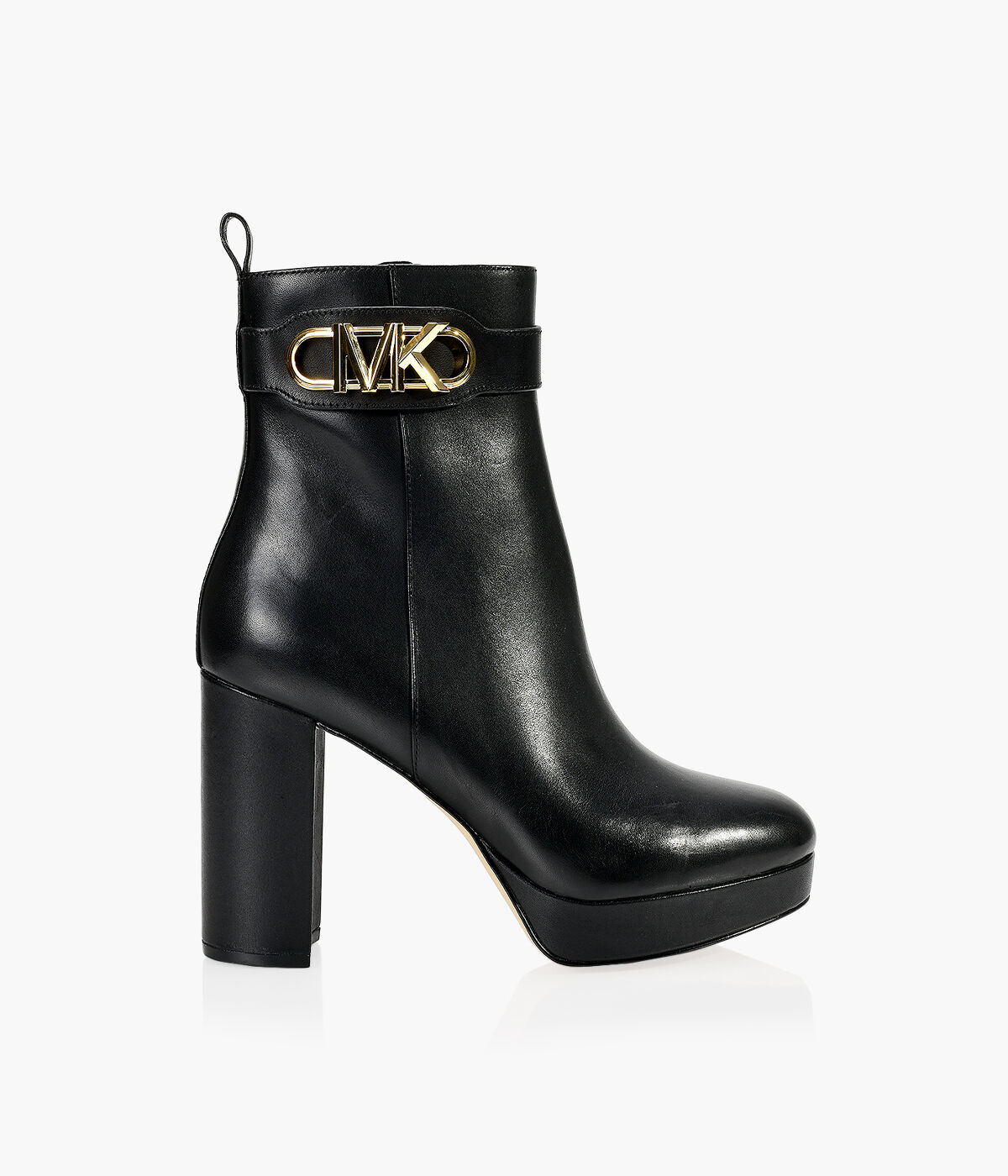 MICHAEL MICHAEL KORS PARKER PLATFORM BOOTIE Black Leather