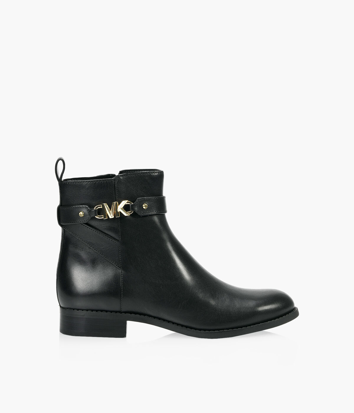 Flat black ankle boots for women on sale