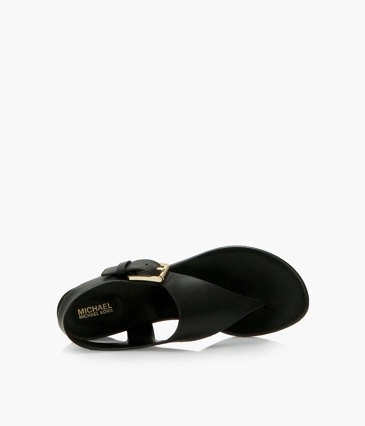 MICHAEL MICHAEL KORS LONDON THONG Black Leather Browns Shoes
