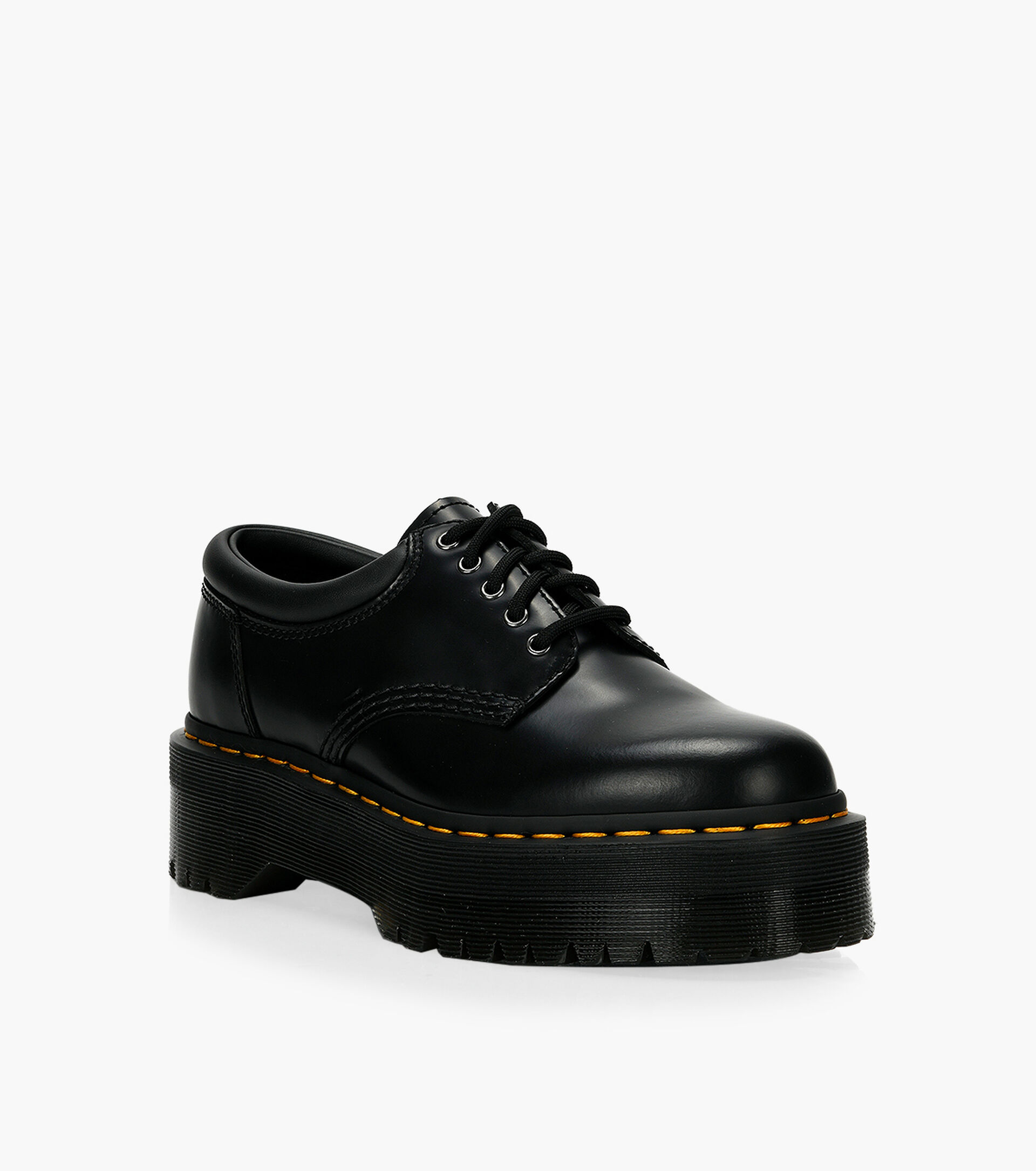 quad black dr martens