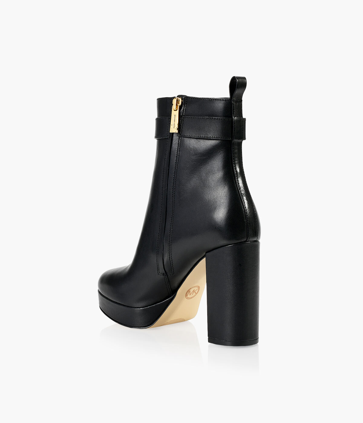 MICHAEL MICHAEL KORS PARKER PLATFORM BOOTIE Black Leather