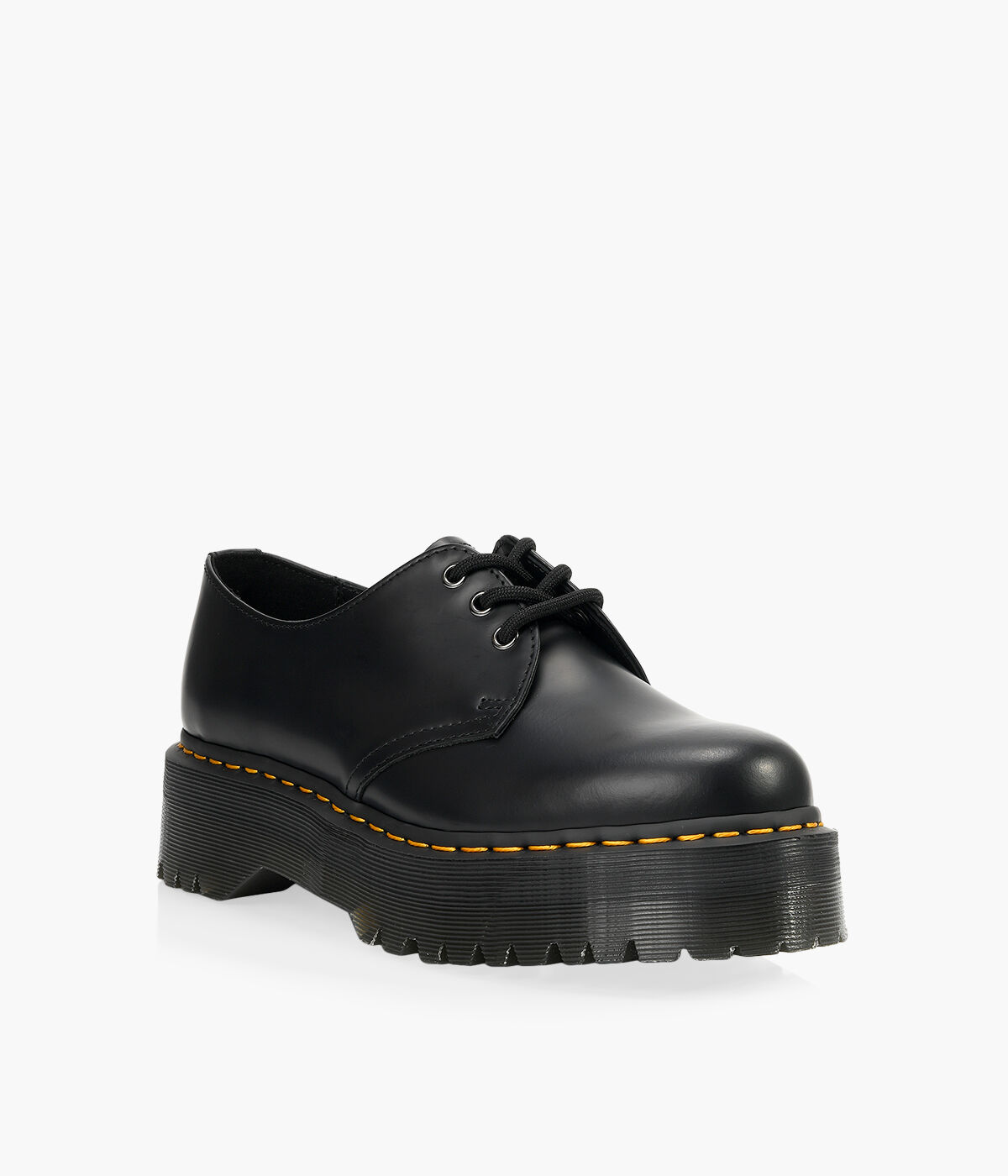 DR. MARTENS 1461 PLATFORM Black Leather Browns Shoes