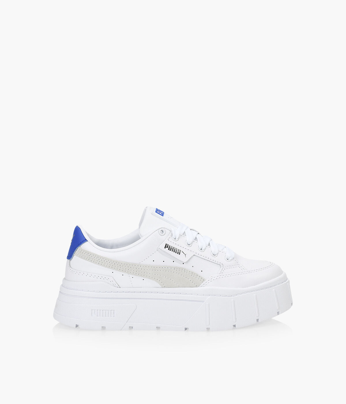 PUMA MAYZE STACK White Colour Leather Synthetic Browns Shoes
